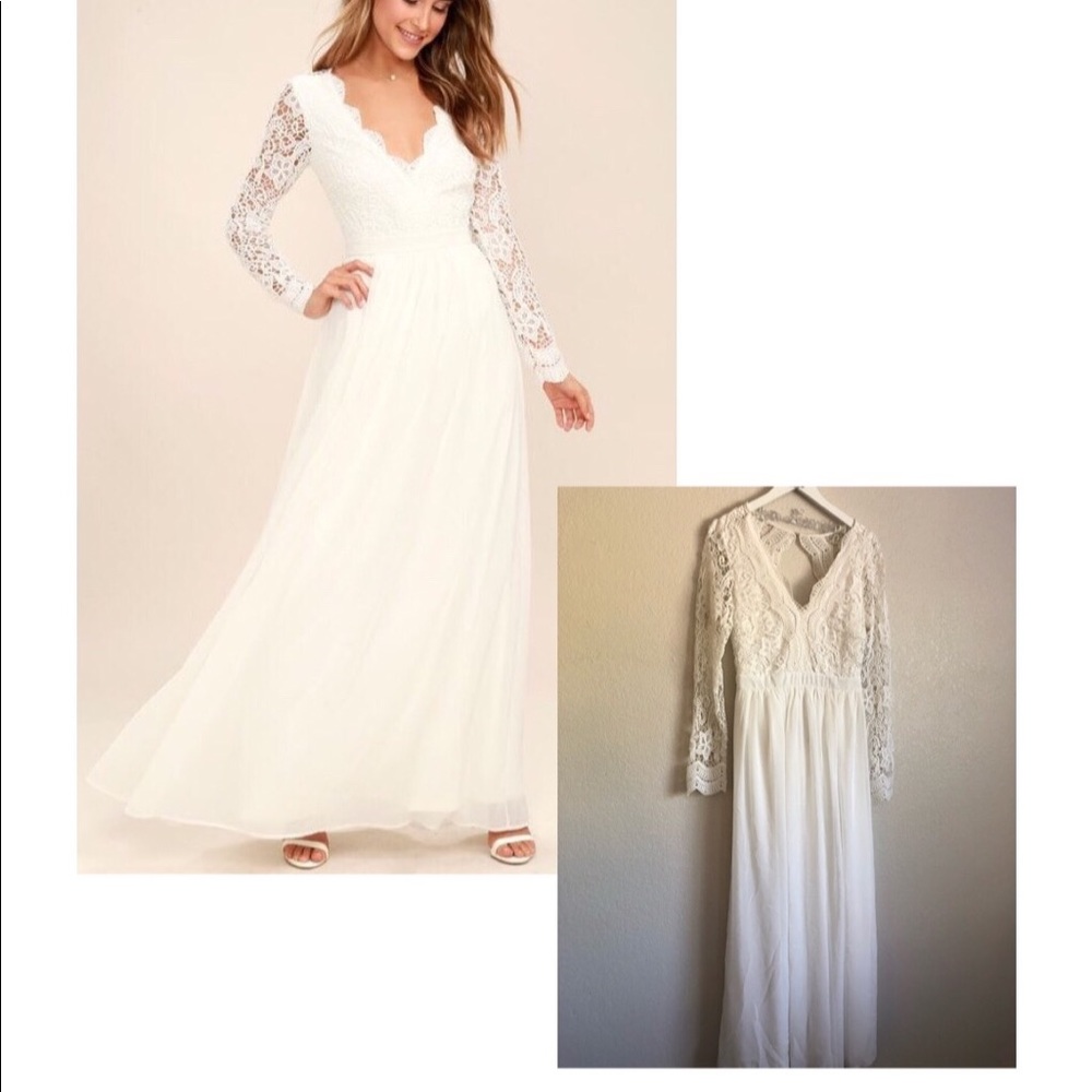 White Lulu’s Maxi Dress